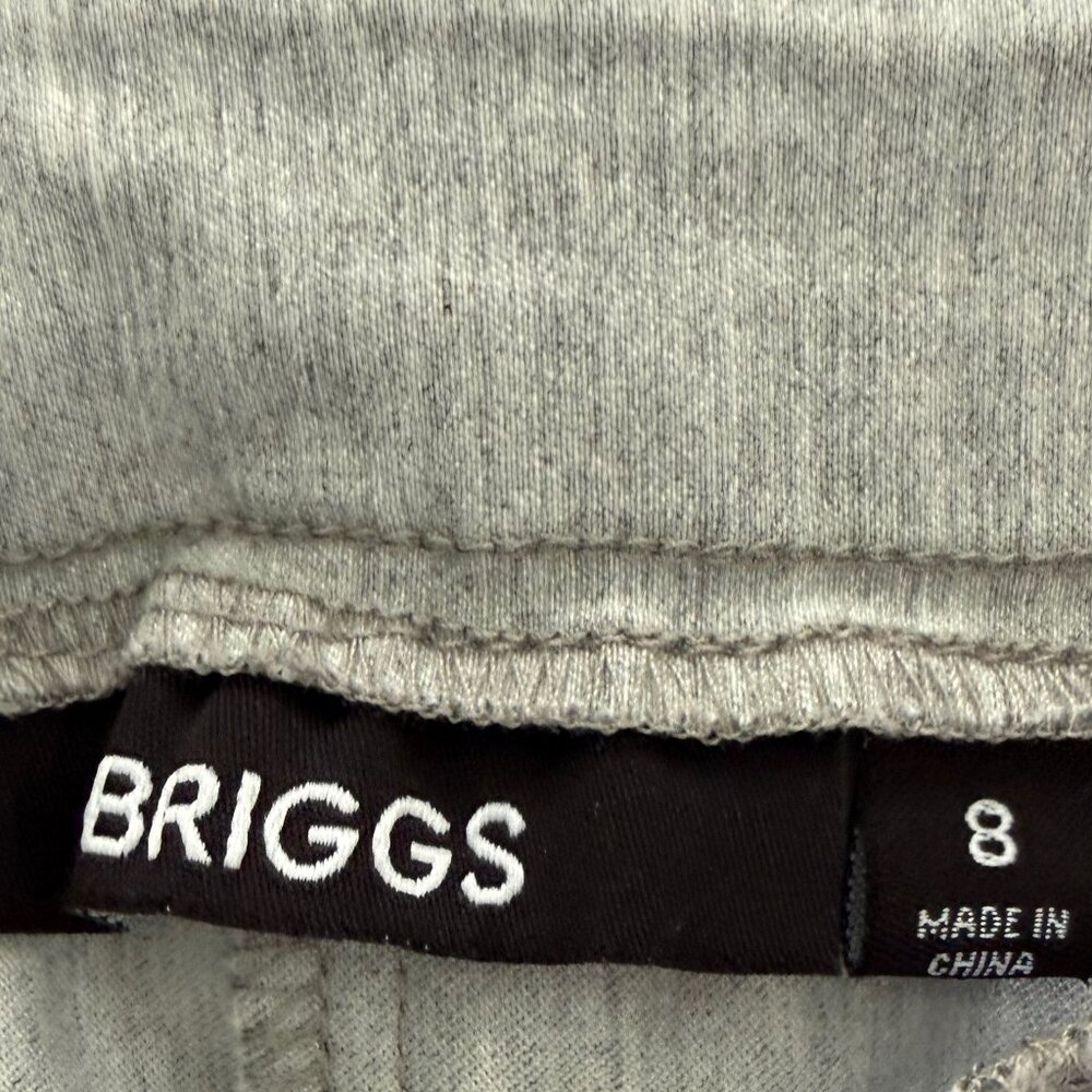 Briggs Pull On Gray Capri Pants Size 8 - Picture 5 of 7